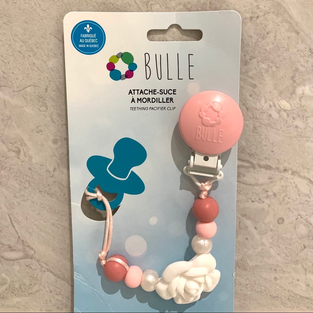 BULLE Pacifier clip flower